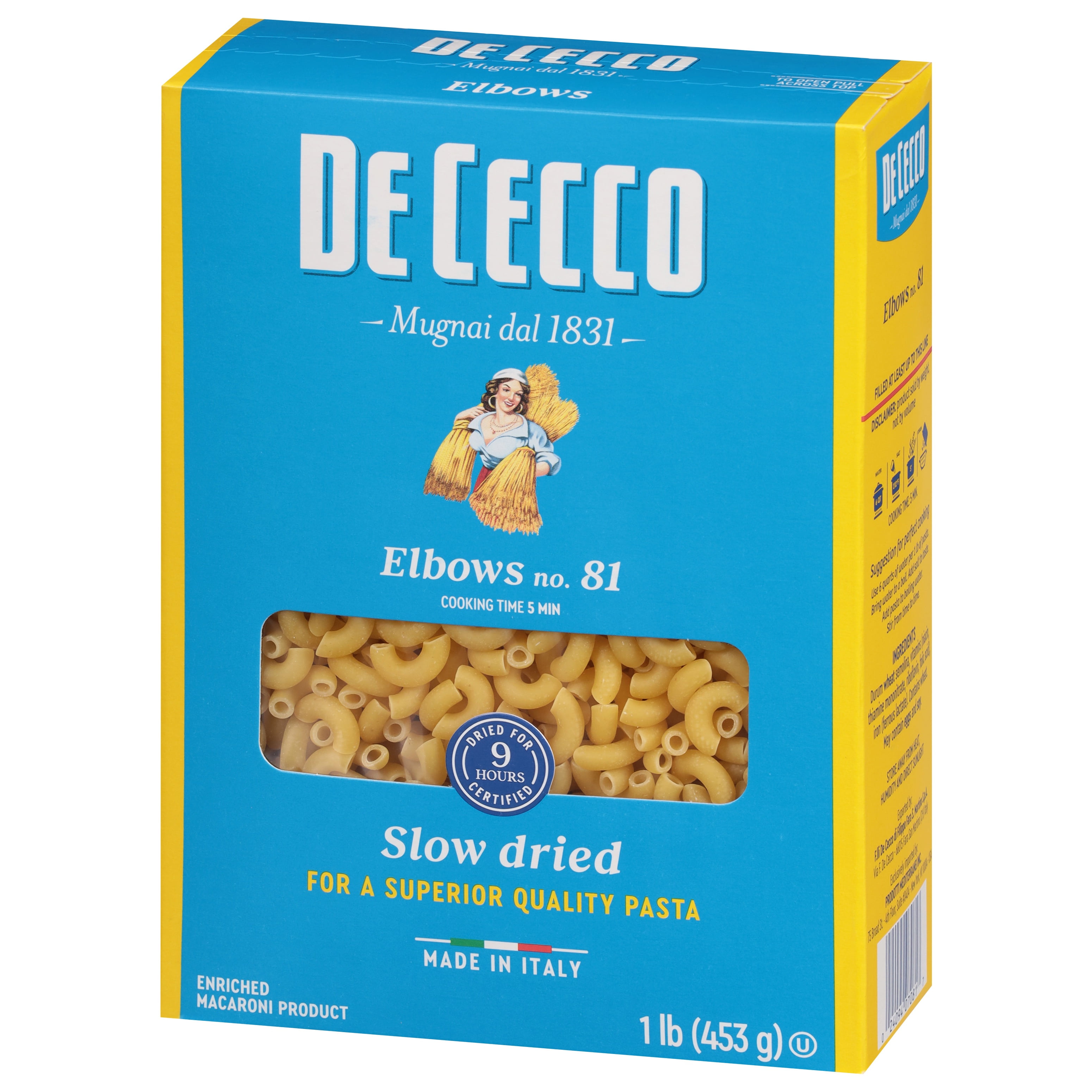 (5 pack) De Cecco Elbows No.81 Pasta, 16 oz