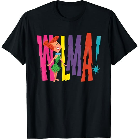 The Flintstones WILMA! T-Shirt Cotton Short Sleeve Crew Neck Soft T-shirt