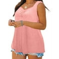 thumbnail image 2 of Sweat Heart Neck Women Plus Size Sleeveless Tank Tops Summer Causal Shirt, 2 of 4