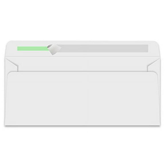 #10 Strip & Seal Window Envelopes 24lb (Size 4 1/8 x 9 1/2) Pack of 500