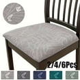 thumbnail image 2 of AIGIA Waterproof Seat Covers for Dining Room Chairs Stretch Chair Covers Washable Kitchen Chair Seat Cushion Slipcovers(2/4/6 Pack), 2 of 6