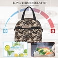 thumbnail image 4 of Naloa Cute French Bulldog Print Lunch Bag for Women & Men Insulated Lunch Box or Cooler Lunch Tote Bags for Work, Travel, Outdoor, 4 of 5