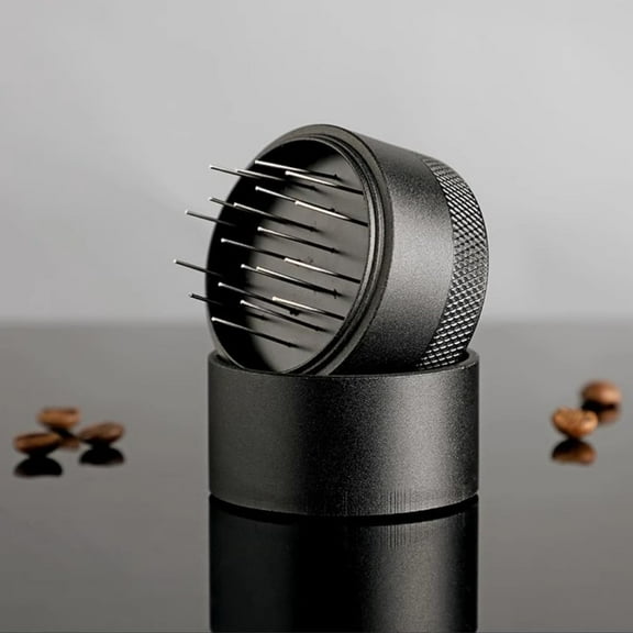 Espresso Coffee Stirrer, Stainless Steel Needle Coffee Stirring Distribution Tool with Base Professional Barista Hand Distributor for Cafe Home Use(53mm)