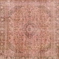 thumbnail image 1 of Ahgly Company Indoor Square Abstract Light Salmon Rose Pink Abstract Area Rugs, 5' Square, 1 of 6