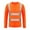 Orange, variant on Nmnitkp High Vis Reflective Long Sleeve Safety Mesh Quick Dry T Shirts & Safety Shirt High Visibility Reflective Yellow Long Sleeve with Front Pocket ANSI Class 3 Type R