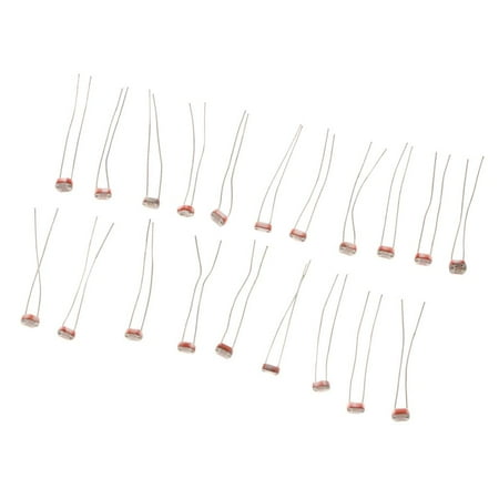 yotijay 20 Pieces Photo Resistor LDR CDS 5mm Light-dependent Resistance Sensor GL5516