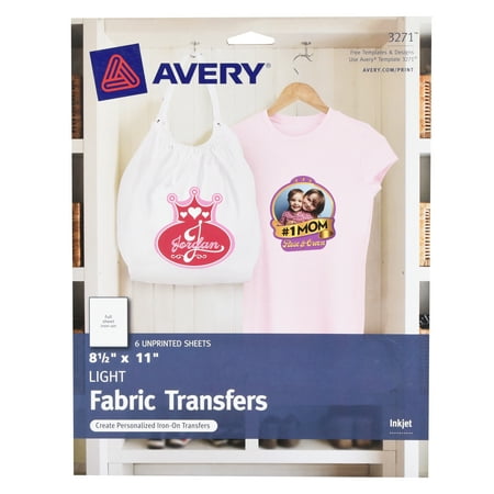 Avery Fabric Transfer Light 6pc.