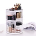 thumbnail image 3 of Estante de maquillaje giratorio de 360 grados, caja de maquillaje de plástico, caja de almacenamiento de cosméticos, estante de almacenamiento para el cuidado de la piel, 3 of 6