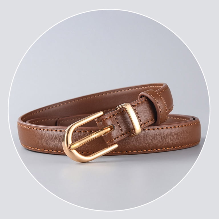 TYGHBN Women Thin Belt Skinny Leather Belt Jeans Dress with  display picture 1