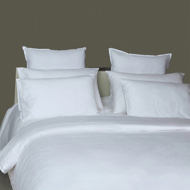 Just Linen Hotel Collection, 210 TC 100 Cotton Percale, Solid White