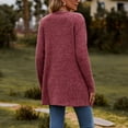 thumbnail image 6 of Women's Cozy Textured Solid Color Long Sleeve Cardigan Sweater" Cardigan Pocket Front Open Cardigan Women Womens V Neck Sweater Summer Light Weight Cardigan Womens Light Sweaters Maternity Cardigans, 6 of 6