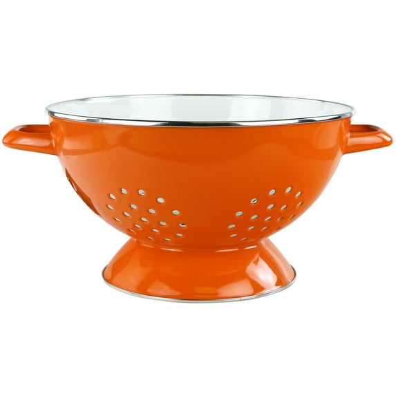 Reston Lloyd 80650 3 qt. Enamel Colander Orange