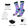 thumbnail image 5 of Honeii Disco Roller Skates Print Adult Socks,Crew Socks,Casual Calf Socks,Daily Wear Socks for Men & Women, Perfect for Sports, Casual and Everyday Use, 5 of 6