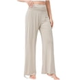 thumbnail image 2 of LEKWK Loose Yoga Pants for Women High Waist Ruched Ankle Harem Style Wide Leg Yoga Pants Soft Lounge Pilates Casual Yoga Pants Summer Bottoms, 2 of 7