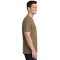 thumbnail image 3 of Port & Co Adult Male Men Plain Short Sleeves T-Shirt Coyote Brown Medium, 3 of 6