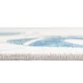 thumbnail image 3 of Unique Loom Blossom Collection Area Rug - Montego (2' 7" x 12' Runner Ivory/Blue), 3 of 7