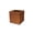 Faux Weathering Steel, variant on 10 Inch Square Concrete Planter Large Outdoor Indoor Garden Pot with Drainage Hole and Durable Rubber Plug Natural Finish Home Patio Plant Container