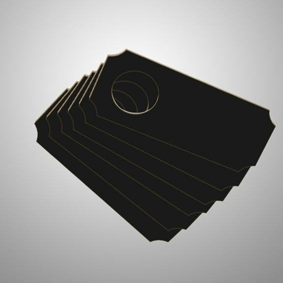 FELTECHELECTR 6Pcs Double-sided Use Message Board Signs Black Wood Mini Chalkboard Hangers For Home