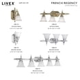 thumbnail image 6 of Livex Lighting French Regency Bath Light in Brushed Nickel, 6 of 10