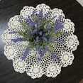 thumbnail image 2 of 13.7 Inch 100% Cotton Handmade Lace Crochet Round Placemats Doily Doilies, 2 of 6