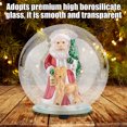 thumbnail image 2 of Adorno navideño Bola de cristal de Papá Noel Lámpara LED Decoración para el hogar y la oficina Regalos de Navidad para niños (copo de nieve), 2 of 8