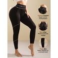 thumbnail image 3 of Athlemo Womens Soft Stretch High Waisted Leggings Long Workout Cycling Yoga Pant Fitness Black, 3 of 9
