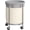 Dove Gray + Cream White, variant on 29-Gallon (110 L) Laundry Basket with Wheels, Rolling Round Heavy-Duty Laundry Hamper Cart with Steel Frame and Removable Bag, 2 Locking Wheels, Ink Black and Metallic Silver URLS002B01
