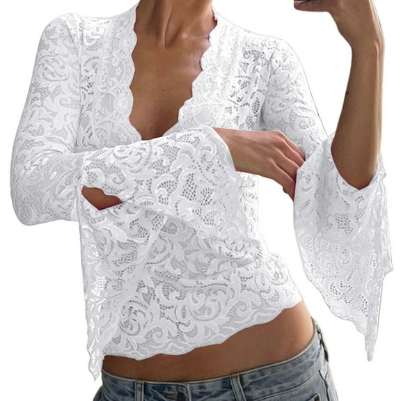 EDFBUYKRS Sweatshirts for Women Crewneck Casual Long Sleeve Shirts Tunic Tops S