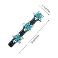 thumbnail image 3 of Pompotops Sparkling Crystal Stone Braided Hair Clips for Women Girls Star Flower Rhinestone Chopped Hairpin Duckbill Clip Hair Accessories, 3 of 5