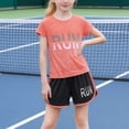 thumbnail image 6 of Spazoro Boys 2 Piece Athletic Outfit Sets, Quick-Dry Breathable Summer Short Sleeve Sports T-Shirt and Shorts Set for Kids Orange Size 1-2, 6 of 7