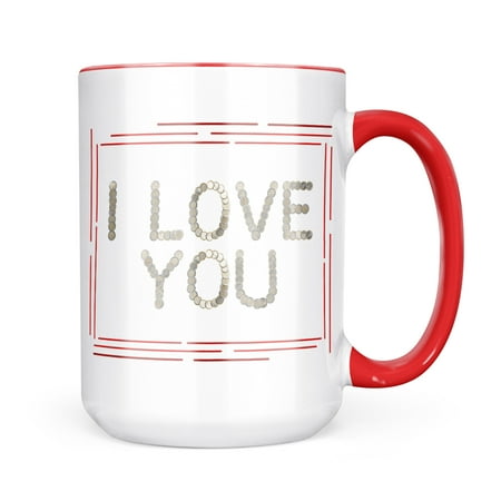 

Neonblond I Love You Euro Coins Money Mug gift for Coffee Tea lovers