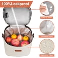 thumbnail image 4 of Bolsa refrigeradora para leche materna Mancro con bolsa de hielo de 8,5 L (crema), 4 of 6