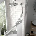 thumbnail image 3 of Gatco Modern Minimalist Adjustable Curved Shower Rod Set, Chrome, 3 of 6