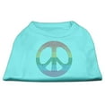 thumbnail image 3 of Pet Dog  Cat Shirt Rhinestone, "Rainbow Peace Sign", 3 of 11