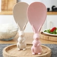 thumbnail image 2 of Graflsoa Cuillère à Riz en Forme de Lapin - Outil de Cuisine Écologique, Antiadhésif, Résistant à la Chaleur en Rose Ou Beige, 2 of 6