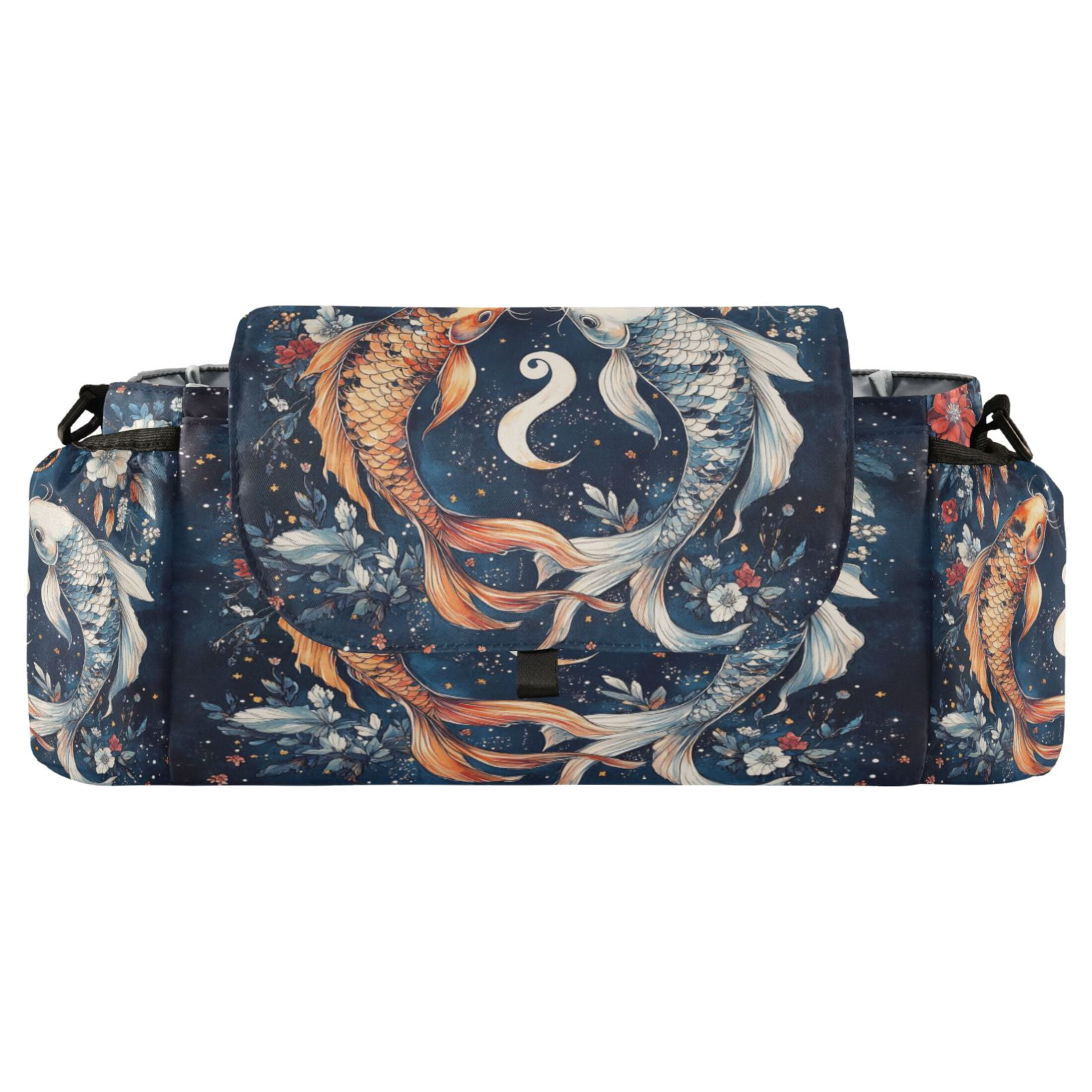 DIXRUYEE Stroller Organizer Celestial Koi Synchronicity Printed