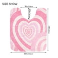 thumbnail image 5 of IAUYY 24x20 Inch Bath Mat Thick Soft Plush Shower Mat TPR Backing Material Non Slip Bath Mats for Bathroom for Tub Shower Hotel Delicate Pastel-colored Heart, 5 of 9
