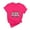 QRJ1-Valentine's Day-Hot Pink, variant on VKOYWKM Women's Valentine Shirts Cute Love Heart Print T-Shirts Short Sleeve Casual Spring Tops Hoiday Crew Neck Loose Fit Valentine T-Shirts