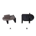 thumbnail image 4 of Kenally Ventana corredera Cerradura de seguridad para niños Metal ajustable Sin espacio de perforación Tope de gabinete Puertas Pestillos Hardware de Type3 NO3 Kenally TO009569-01, 4 of 6