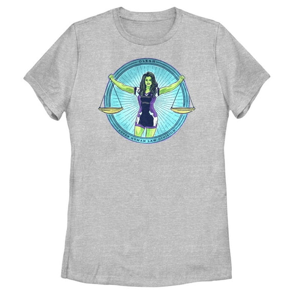 Women's She-Hulk: Attorney at Law Super Human Law Division  Graphic Tee Athletic Heather Medium