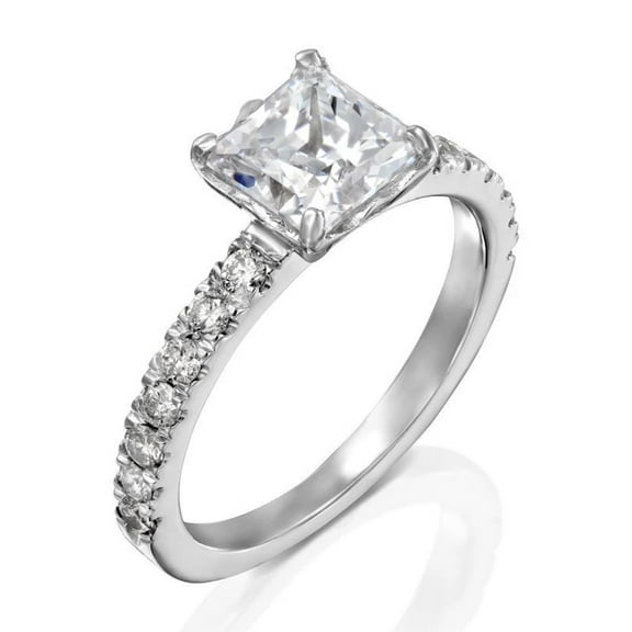 Vintage Moissanite Wedding Band for Women – GRA Certified Engagement Ring Set