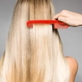 thumbnail image 5 of Juego de peines para el cabello de 12 piezas, peines de plástico fino de bolsillo para mujeres y hombres, peine de vestir fino (rojo) JAMW Sencillez, 5 of 5