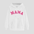 thumbnail image 4 of Goodeals Women Personalized Mama Embroidered Hooded 2025 Cute Sweatshirts Fashion Custom Gifts for Mother's Day,Loose Casual Hoodies,Crewneck Long Sleeve Outfits(White,M), 4 of 4
