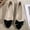 Black, variant on Ytobaz Flat Shoes for women Bow Accent Pointed Toe Ballet Flats Suede Dress Shoes Office Wedding Party Daily Casual Walking Travel Footwear