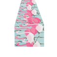 thumbnail image 3 of MKHERT Pink And White Flamingos Table Runner for Office Kitchen Dining Wedding Party Home Decor 16x72 inch, 3 of 3