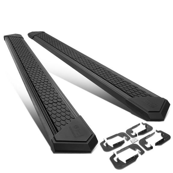 J2 Engineering J2-STEPB-ZTL-8252-SSBK J2 For 2007 to 2019 Silverado Sierra 1500 2500Hd 3500Hd Crew Cab 8" Black SS Honeycomb Step Pad Running Boards 12 13 14 15 16 17