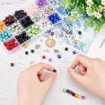 thumbnail image 3 of About467 Pcs Bead Jewelry Making Set Including Natural Beads Beads Resin Amber Glass Round Rhinestone Spacer Beads Leaf Pendant Accessories for Making Bracelets Craft Jewelry Multi-color, 3 of 5