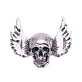 thumbnail image 5 of Qarigey Broches Calavera Esmalte Accesorios Brillo Halloween Broche de gama alta Alas de lujo Pin de solapa Decoración del día de San Valentín plata antigua 2piezas Qarigey CBP193381, 5 of 5