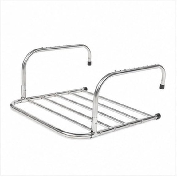 STRANDCHIC 1Pc Plated Silver Telescopic Drying Shelf Foldable Clothes Hanger for Home