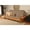 Beige, variant on Kodiak Furniture Phoenix Queen-size Butternut Wood Futon-Linen Charcoal Mattress